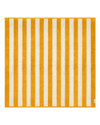 Serviette de plage Rayures Riviera XXL | Jaune Gold / Crème