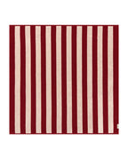 Serviette de plage Rayures Riviera XXL | Rouge Grenat / Crème