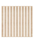 Serviette de plage Rayures Riviera XXL | Sable / Crème