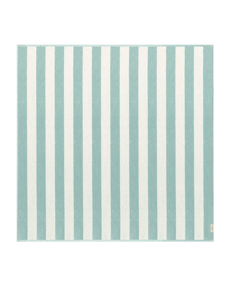 Riviera Stripes XXL Beach Towel | Seafoam / Cream