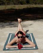 Plain Beach Towel 90x170 | Grey / Cream