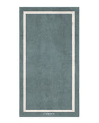 Plain Beach Towel 90x170 | Grey / Cream