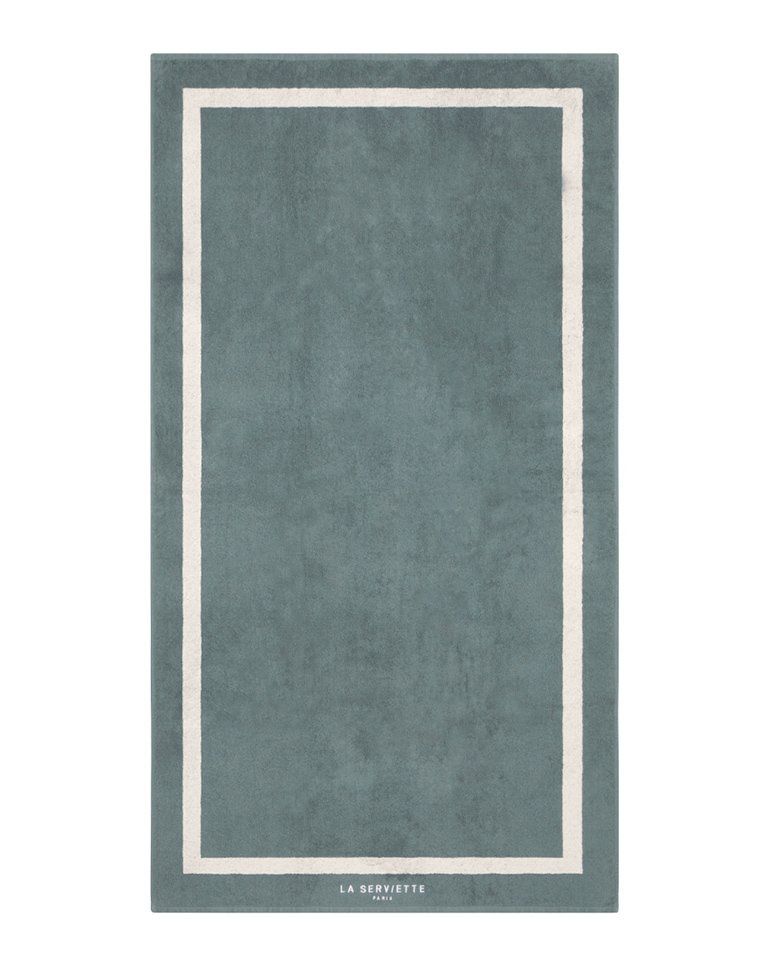 Serviette de plage Unie 90x170 | Gris / Crème