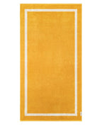 Serviette de plage Unie 90x170 | Jaune Gold / Crème
