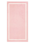Serviette de plage Unie 90x170 | Rose Nymphe / Crème