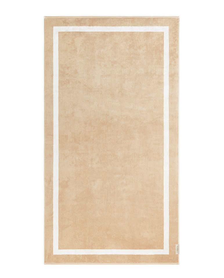 Serviette de plage Unie 90x170 | Sable / Crème