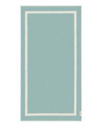 Serviette de plage Unie 90x170 | Vert d'eau / Crème