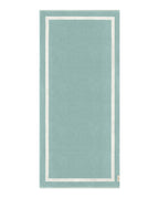 Serviette de plage Unie 90x200 | Vert d'eau / Crème