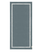 Plain Beach Towel 90x200 | Grey / Cream