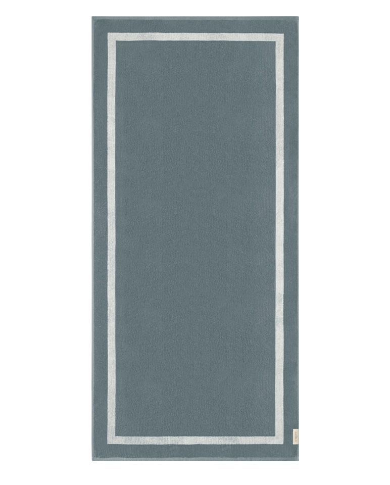 Serviette de plage Unie 90x200 | Gris / Crème