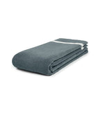 Plain Beach Towel 90x200 | Grey / Cream