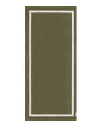 Serviette de plage Unie 90x200 | Vert Olive / Crème