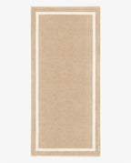 Serviette de plage Unie 90x200 | Sable / Crème