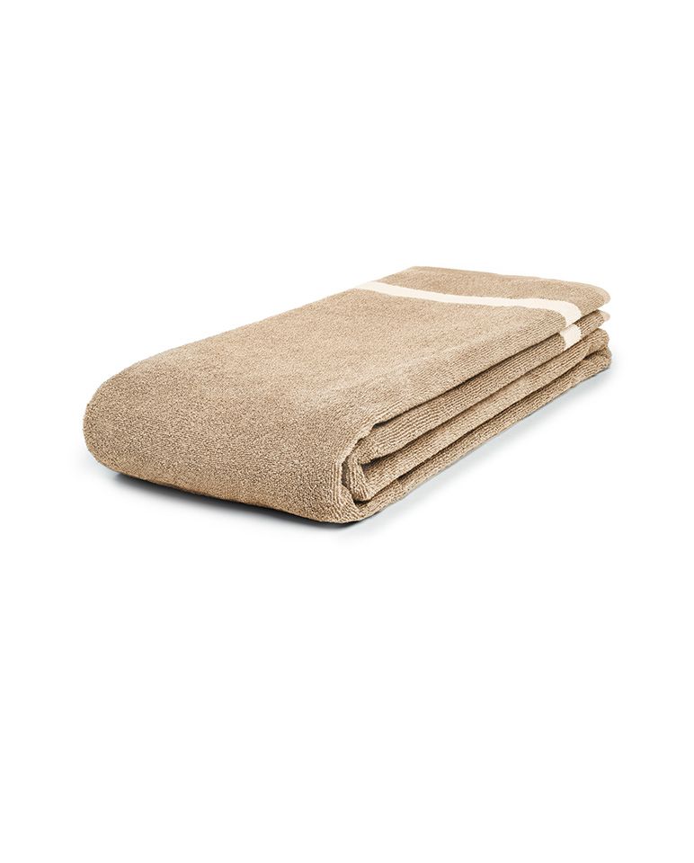 Serviette de plage Unie 90x200 | Sable / Crème
