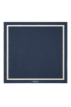 Serviette de plage Unie XXL 170x170 | Bleu Océan / Crème