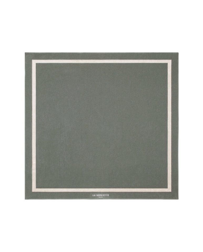 Serviette de plage Unie XXL 170x170 | Gris / Crème