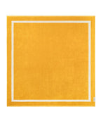Serviette de plage Unie XXL 170x170 | Jaune Gold / Crème