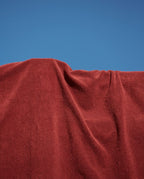 Solid XXL Beach Towel 170x170 | Garnet Red / Cream