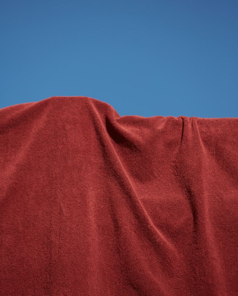 Serviette de plage Unie XXL 170x170 | Rouge Grenat / Crème