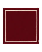 Solid XXL Beach Towel 170x170 | Garnet Red / Cream