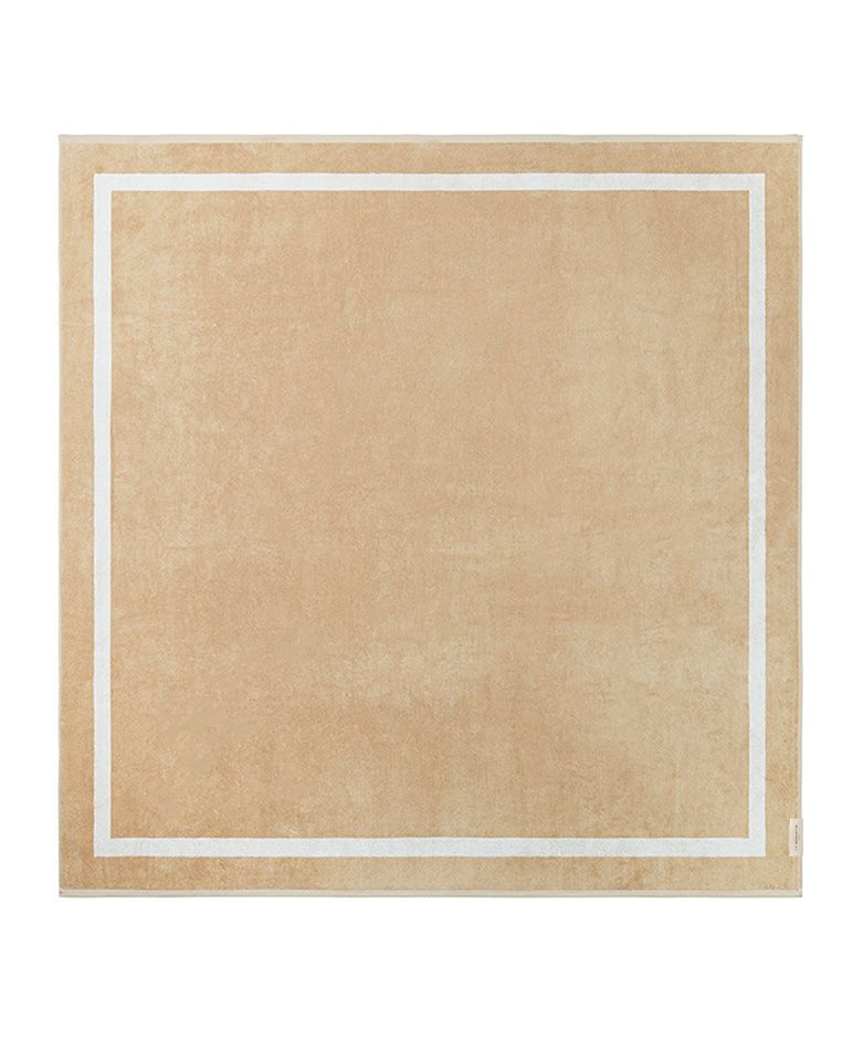 Serviette de plage Unie XXL 170x170 | Sable / Crème