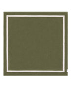 Serviette de plage Unie XXL 170x170 | Vert Olive / Crème