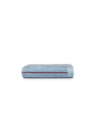 Striped Bath Towel | Aegean Blue / Burgundy