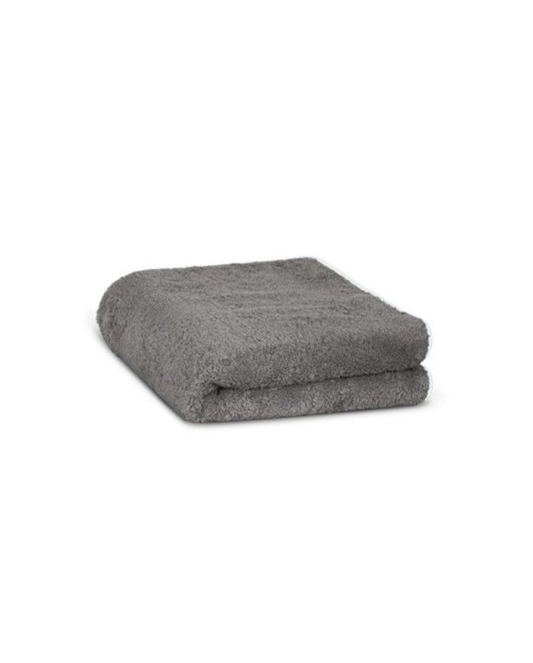 Serviette de toilette | Gris Liseré Blanc