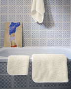 Serviette de toilette | Ivoire Liseré Blanc