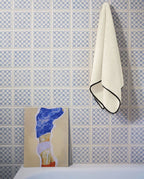 Serviette de toilette | Ivoire Liseré Noir