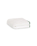 Serviette de toilette | Blanc Liseré Vert Anglais