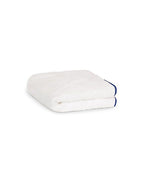 Bath towel | White Cobalt Blue Trim