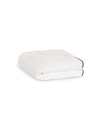 Serviette de toilette | Blanc Liseré Gris Orage