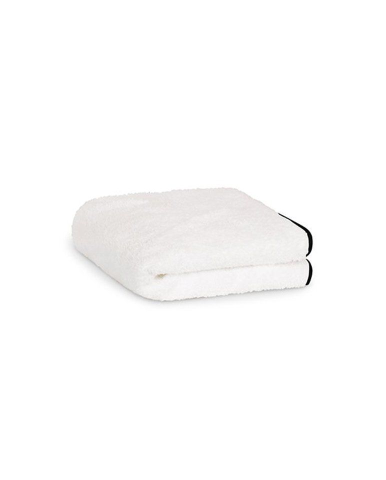 Serviette de toilette | Blanc Liseré Noir