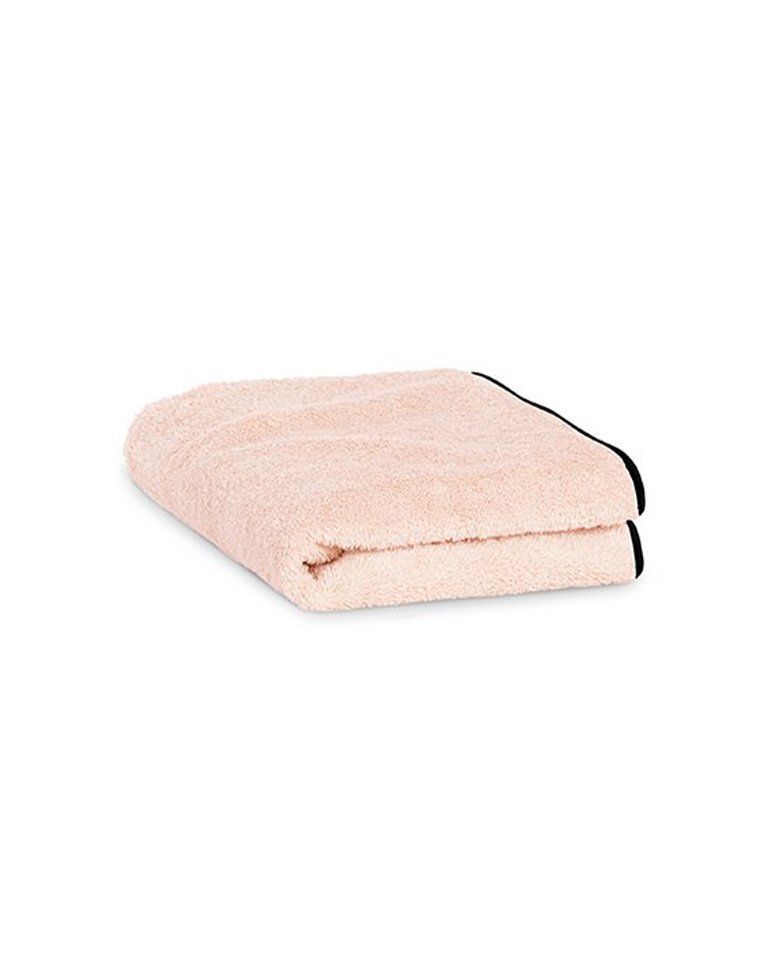 Serviette de toilette | Rose Poudré Liseré Noir