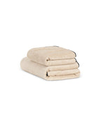 Serviette de toilette | Sable Liseré Noir