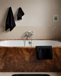 Serviette de toilette | Noir Liseré Noir