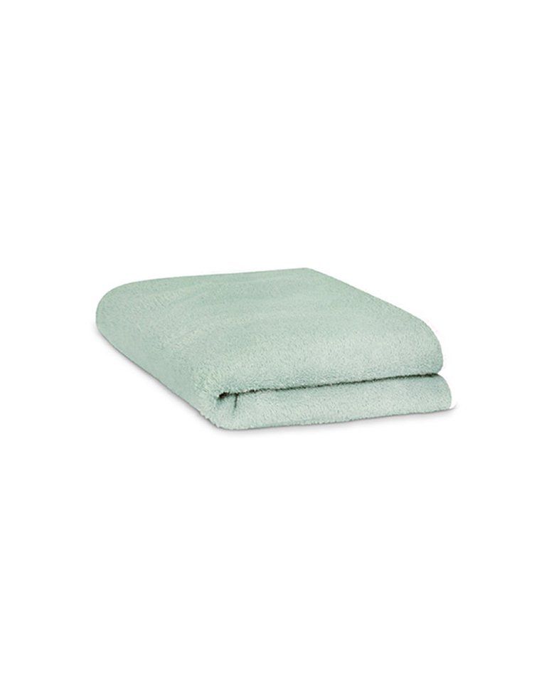 Bath Towel | Opal Green with White Trim