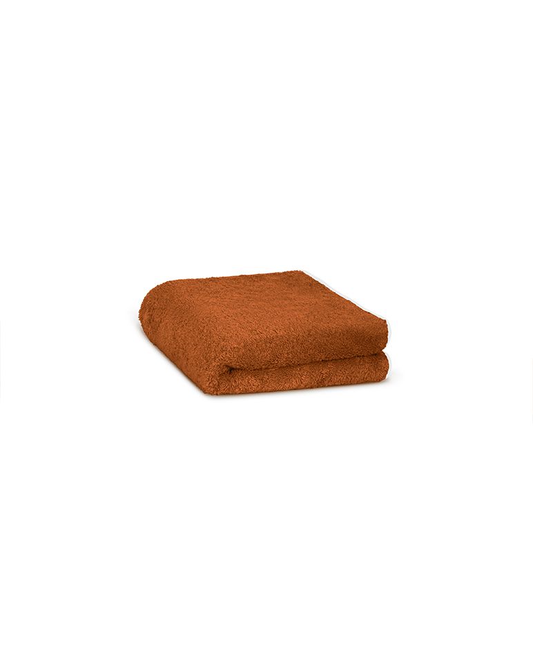 Serviette de toilette | Caramel Liseré Blanc