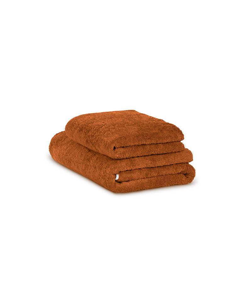 Serviette de toilette | Caramel Liseré Blanc