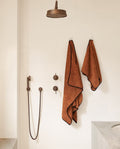 Serviette de toilette | Caramel Liseré Noir