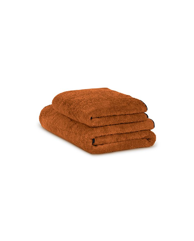 Serviette de toilette | Caramel Liseré Noir
