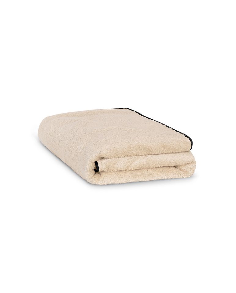 Serviette de bain | Sable Liseré Noir