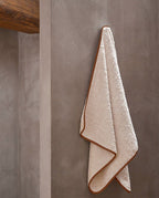 Bath Towel | Sand Auburn Trim