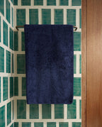 Serviette de bain | Bleu Nuit Liseré Bleu