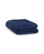 Serviette de bain | Bleu Nuit Liseré Kaki