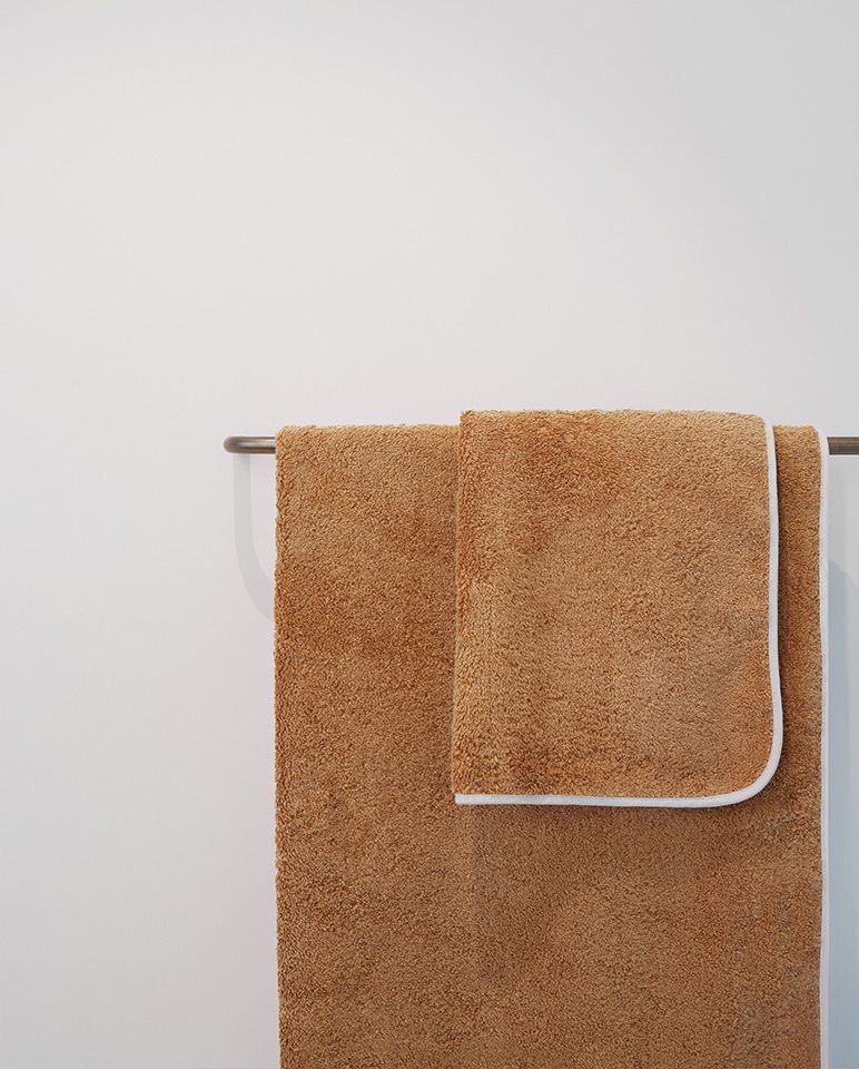 Bath Towel | Macchiato White Trim