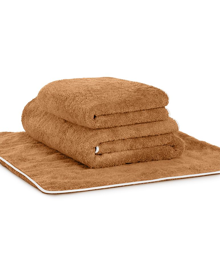 Serviette de bain | Macchiato Liseré Blanc