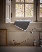 Serviette de bain | Gris Liseré Blanc