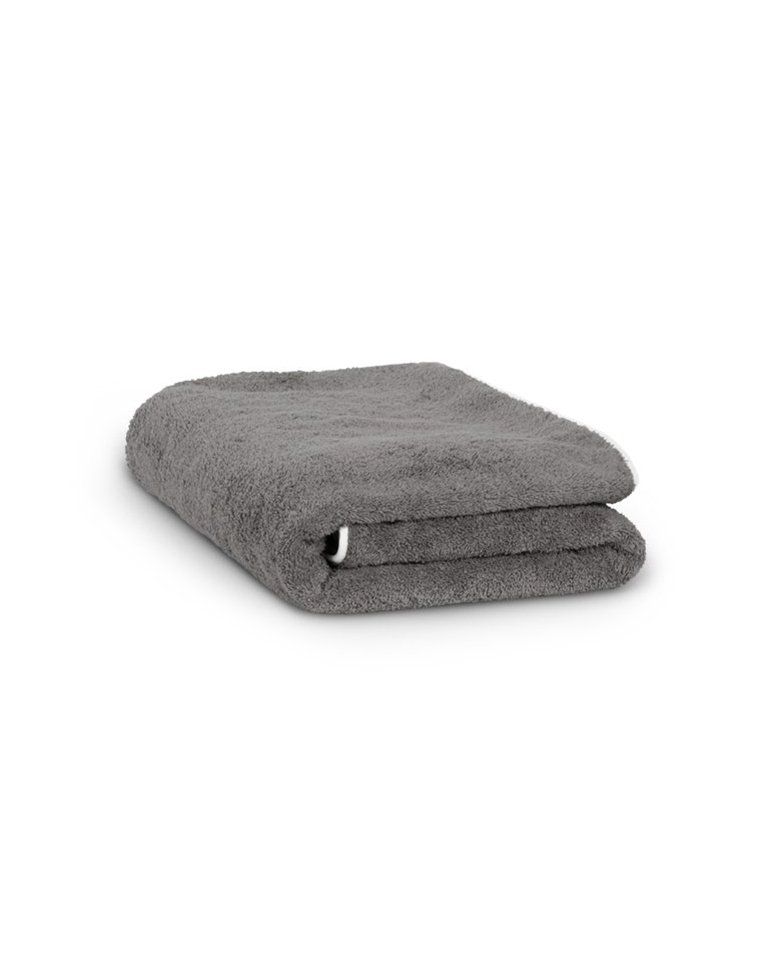 Serviette de bain | Gris Liseré Blanc